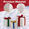 Lucktree Set of 3 Christmas Lighted Gift Boxes, Pre-lit Christmas Decoration with 48 Bright Warm Lights