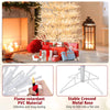 Lucktree 7ft Pre-Lit Artificial Christmas Tree with 923 Multicolored LED RGB Lights