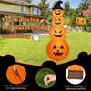 Lucktree 8 FT Halloween Inflatable Pumpkin, 4 Pumpkins Stack Halloween Decorations