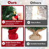 Lucktree Tabletop Battery Operated Small Fir Xmas Tree with Warm White LED Lights