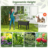 Lucktree Raised Garden Bed with Climbing Trellis, Self-Watering Elevated Planter