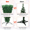 Lucktree 7FT Upside Down Tree, Artificial Christmas Tree with Metal Stand - LucktreeUS