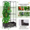 Lucktree Raised Garden Bed with Tomato Cages, 67” Adjustable Height