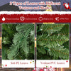 Lucktree 12 FT Tall Pre-Lit Hinged Xmas Tree with Quick Power Connector