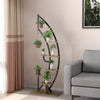 Lucktree 6 Tier Metal Plant Stand Indoor, 61" Half Moon Plant Shelf