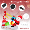 Lucktree 7 FT Christmas Inflatable Santa Outdoor Decoration