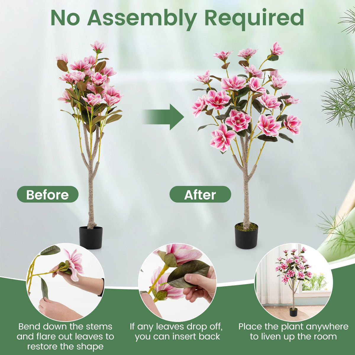 Lucktree 51” Artificial Magnolia Tree