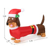 Lucktree 5.2 ft Inflatable Long Weiner Dog, Blow Up Yard Decoration