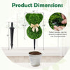 Lucktree 2 Pcs Teddy Bear Topiary Trees 16.5”Sun-Resistant Faux Boxwood Plants