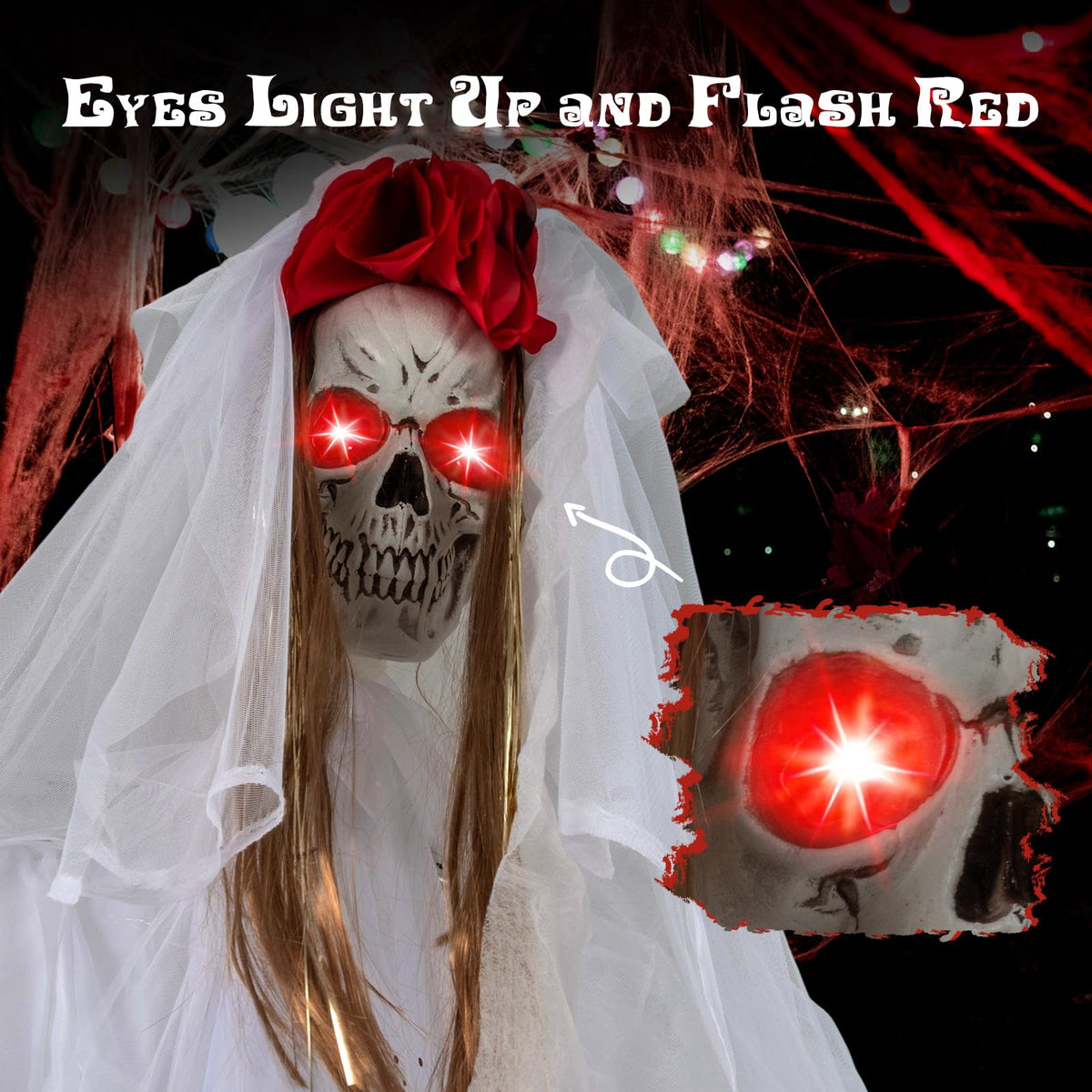 Lucktree Halloween Animatronic Skeleton Bride / Groom