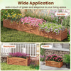 Lucktree Rectangular Garden Bed for Vegetables Flower Herb Fruit