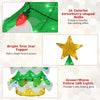 Lucktree Lighted Christmas Tree Outdoor Indoor 3D Mesh Tree with 34 Colorful Strawberry Bulbs