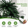 Lucktree Pre-Lit Artificial Christmas Tree, 4/5/6 FT Triple Coconut Plam Trees with Metal Base