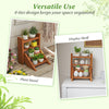 Lucktree Plant Stand for Desk 4-Tier Small Tabletop Ladder Shelf for Succulents