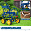 Lucktree Garden Hose Reel Cart - Water Hose Cart with 4 Wheels & Non-slip Grip