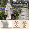 Lucktree Virgin Mary Garden Statue 31.5"| Blessed Mother Outdoor Religious Statue