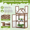 Lucktree Garden Cold Frame Mini Greenhouse Storage Shelves