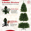 Lucktree 6FT | 7FT | 8FT Pre-Lit Remote Control Artificial Christmas Tree with Warm White LED Lights