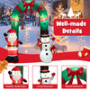 Lucktree 8 FT Christmas Inflatable Archway w/ Santa Claus & Snowman