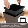 Lucktree Self-Watering Flower Pots withith Removable Inner Bucket & Drainage Holes