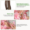 Lucktree 5.5FT Artificial Cherry Blossom Tree Faux Floral Plant Blooming Tree in Nursery Pot