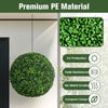 19 Inch Topiary Ball 2 pcs Sun Protective Faux Boxwood Greenery Balls