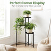 Lucktree 3-Tier Metal Tall Corner Plant Stand Indoor Outdoor