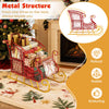 Lucktree Metal Christmas Santa Sleigh Basket