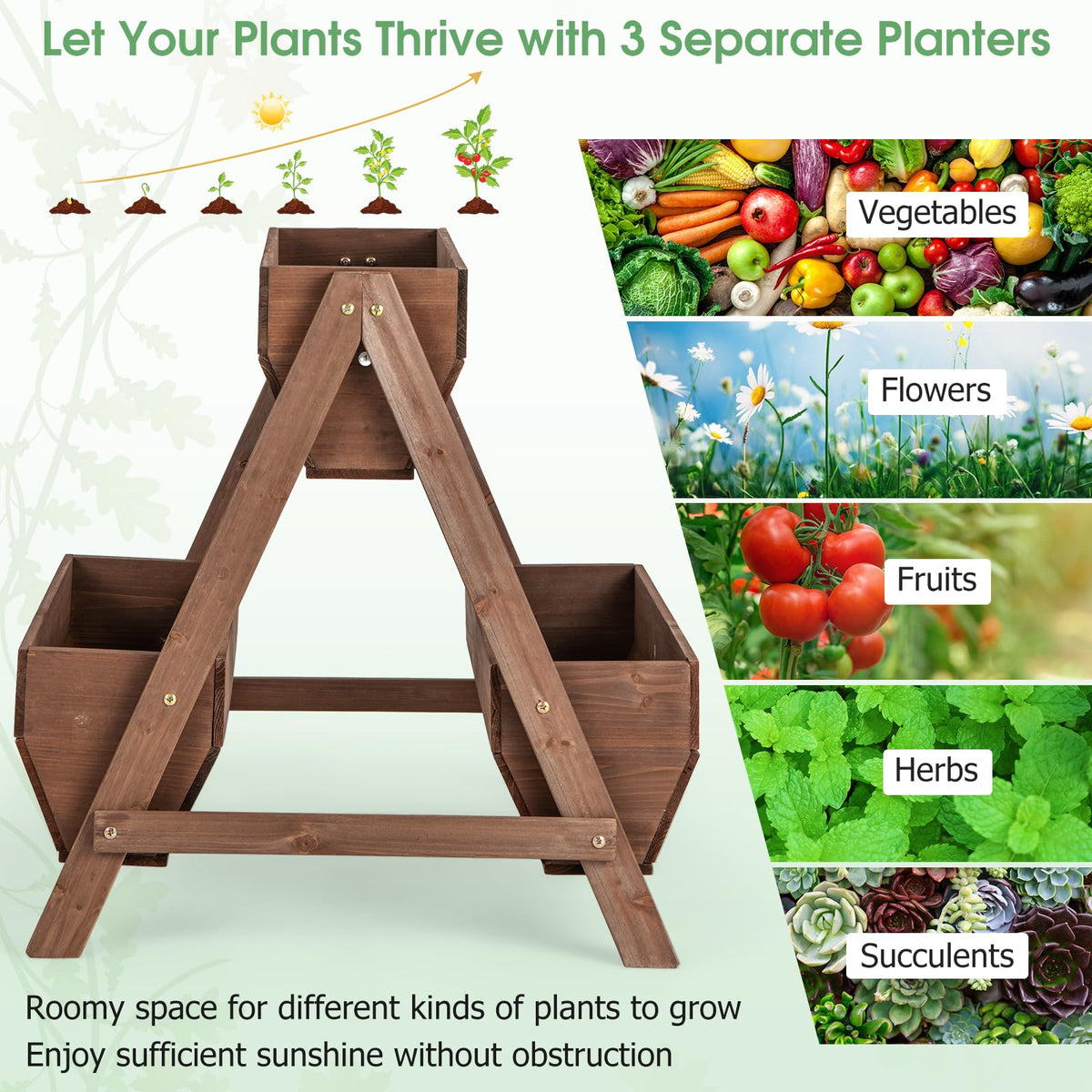 Lucktree Vertical Raised Garden Bed