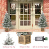 Lucktree 4 FT Pre-lit Entrance Christmas Tree with 231 Branch Tips and 100 LED Lights