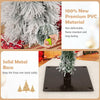 Lucktree 3' 4' 5' Pre-Lit Snow Flocked Christmas Tree Set of 3 | Holiday Seasonal Decor