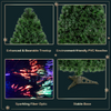 Artificial PVC Christmas Tree Pre-Lit Fiber Optic Tree - LucktreeUS