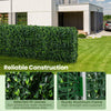 Lucktree Artificial Boxwood Hedge Wall, Faux Grass Wall with PE Leaves and Aluminum Frame