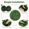 Lucktree 2 PCS 16 Inch Artificial Plant Topiary Ball, Round Faux Boxwood Balls Outdoor, Wedding and Home Décor
