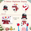Lucktree 6 FT Lighted Christmas Inflatable Skiing Snowman