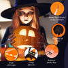 7.5 FT Halloween Inflatable Pumpkin Combo W/Witch Black Cat