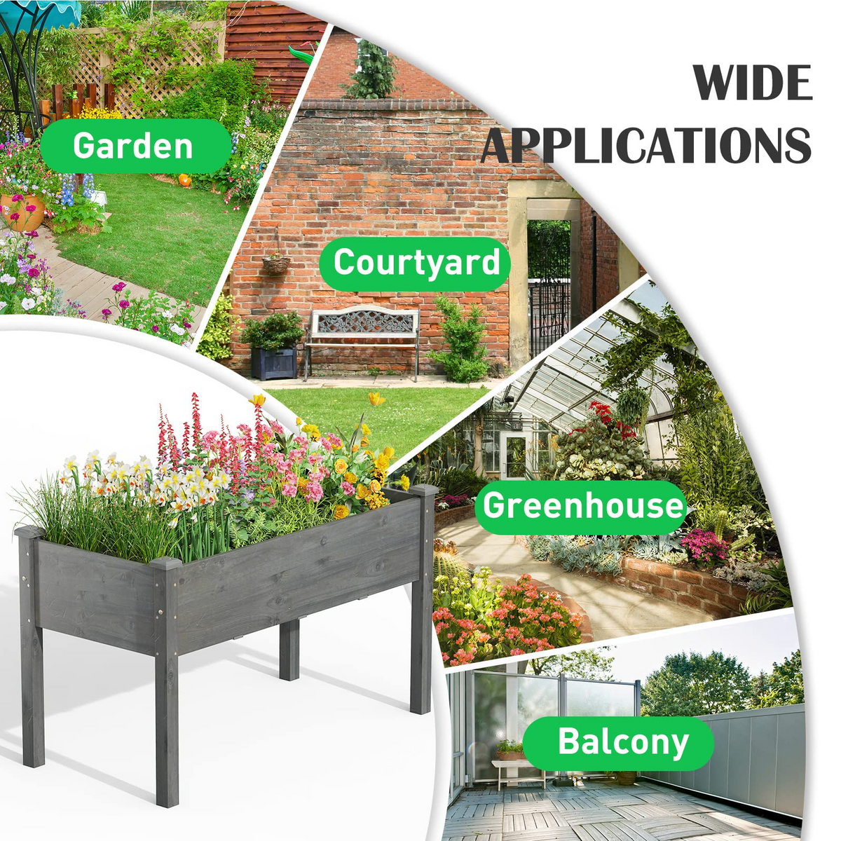 Raised Garden Bed with Legs