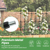 Lucktree Outdoor Garden Trellis for for Climbing Plants, 73” Tall Trellis w/Rustproof PE Coated Metal Pipes