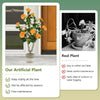 Lucktree 36’’ Artificial Camellia Tree Faux Floral Plant Blooming Tree in Nursery Pot