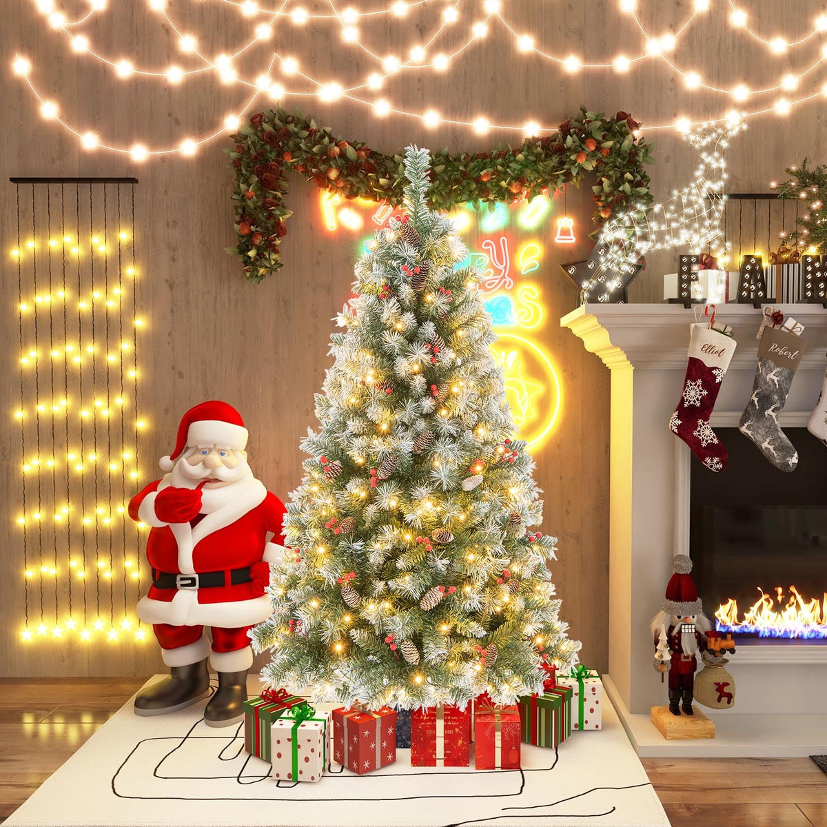 5ft Pre-Lit Christmas Tree - Lucktree