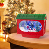 Lucktree 59 Inch Musical Christmas Street Lamp, Festive Lamp Post w/Sound-Activated Snow Globe Lantern