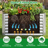Lucktree 4 x 2 x 2 FT Galvanized Raised Garden Bed (1/2)