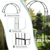 Lucktree Garden Arbor Trellis with Door