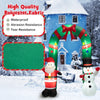 Lucktree 8 FT Christmas Inflatable Archway w/ Santa Claus & Snowman