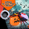 Lucktree 5 FT Halloween Inflatable Spider with Pumpkin, LED Lighted Halloween Decoration