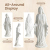 Lucktree Virgin Mary Garden Statue 29.5" | Blessed Mother Outdoor Religious Statue with Serpent