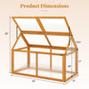 Lucktree Portable Raised Flower Planter Protection with Transparent Panels & Adjustable Roof