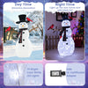 4.2 FT Lighted Christmas Snowman with Redbirds - Lucktree