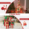 Lucktree 15 Pieces Stackable Pre-lit Lighted Boxes Tower w/ 450 Warm White Lights