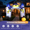 9FT/270 CM Halloween Inflatable Archway with LED Lights